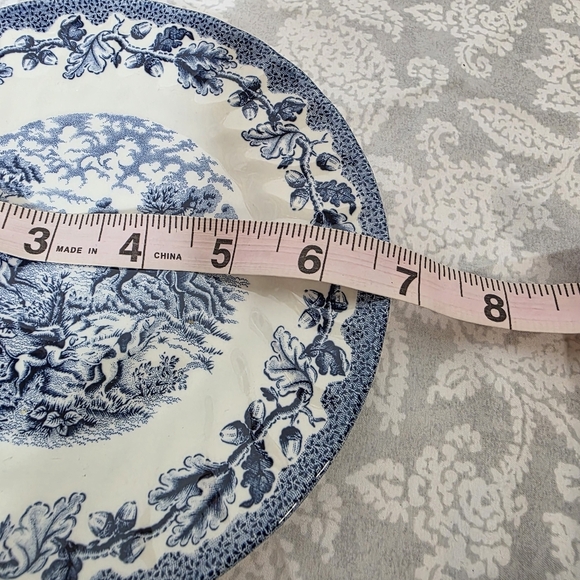 The Georgian Collection Churchill Blue Hunting Scene England Royal Wessex - Picture 3 of 5